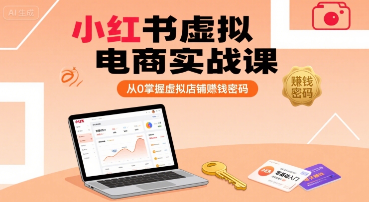 小红书虚拟电商实战课，从0掌握虚拟店铺賺钱密码(更新)-zhangyuwc