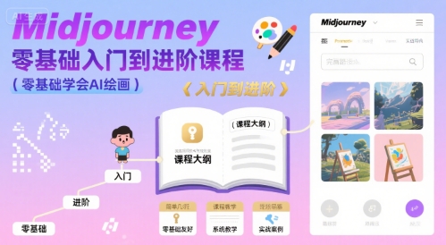 midjourney零基础入门到进阶课程，零基础学会AI绘画-zhangyuwc