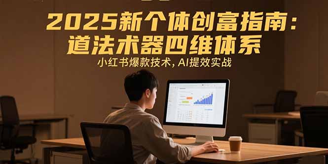 2025新个体创富指南：道法术器四维体系，小红书爆款技术，AI提效实战-zhangyuwc