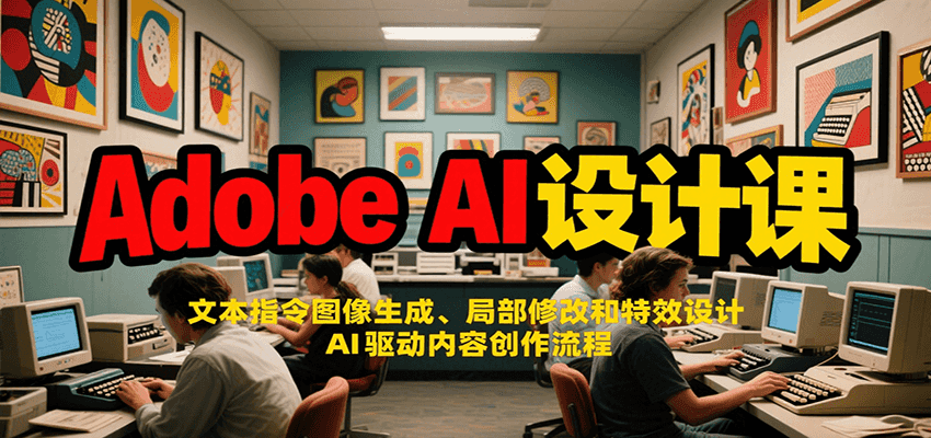 Adobe AI设计课：文本指令图像生成、局部修改和特效设计，AI驱动内容创作流程-zhangyuwc