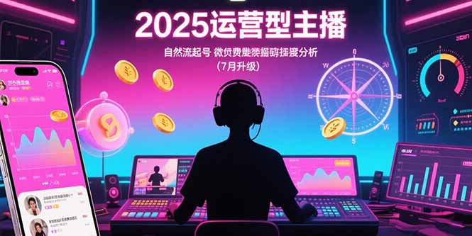 2025运营型主播：自然流起号，微付费投放技巧，罗盘数据深度解析(7月更新-zhangyuwc
