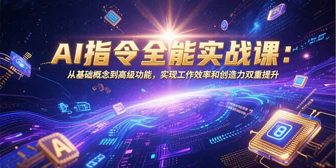 AI指令全能实战课：从基础概念到高级功能，实现工作效率和创造力双重提升-zhangyuwc