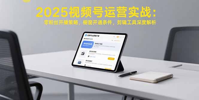 2025视频号运营实战：零粉丝开播策略，橱窗开通条件，剪辑工具深度解析-zhangyuwc