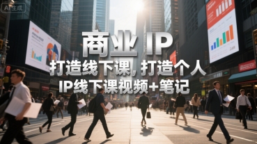 商业IP打造线下课，打造个人 IP线下课视频+笔记-zhangyuwc