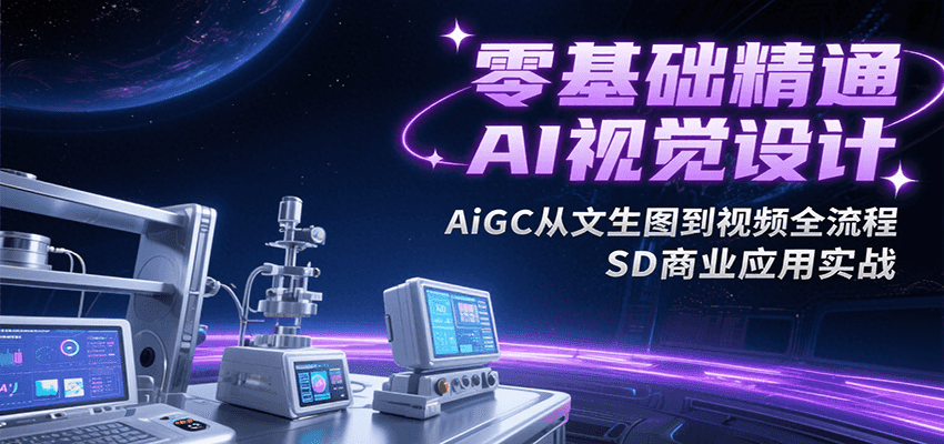 零基础精通AI视觉设计，AiGC从文生图到视频全流程，SD商业应用实战-zhangyuwc