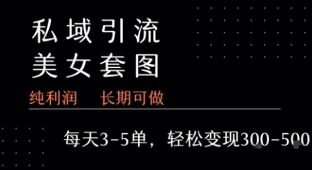 私域卖套图每天3-5单   每单利润99-2张+-zhangyuwc