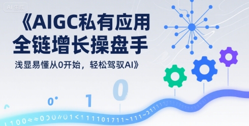 AIGC私有化应用全链增长操盘手，浅显易懂从0开始，轻松驾驭AI-zhangyuwc