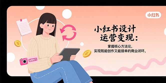 小红书设计运营变现：掌握核心方法论，实现既能创作又能接单的商业闭环-zhangyuwc