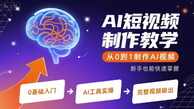AI短视频制作教学，从0到1制作AI视频-zhangyuwc