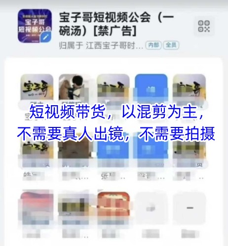 宝子哥头部团队短视频带货，以混剪为主，不需要真人出镜，不需要拍摄【更新8月】-zhangyuwc
