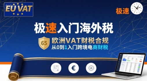 极速入门海外税，欧洲VAT财税合规，从0到1入门跨境电商财税-zhangyuwc