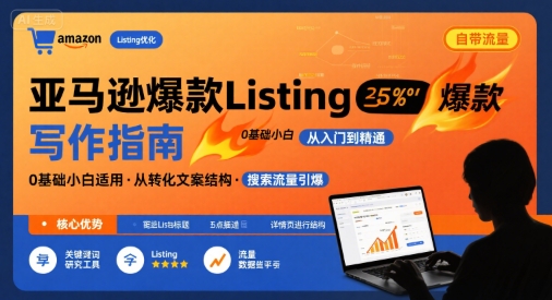 亚马逊爆款Listing写作方法，亚马逊0基础小白也能写爆款自带流量的Listing-zhangyuwc