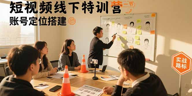 短视频线下特训营：账号定位搭建/口播号拍摄剪辑/直播间流量入口/变现实战-zhangyuwc