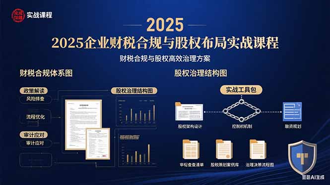 2025企业财税合规与股权布局的实战课程：财税合规与股权高效治理方案-zhangyuwc
