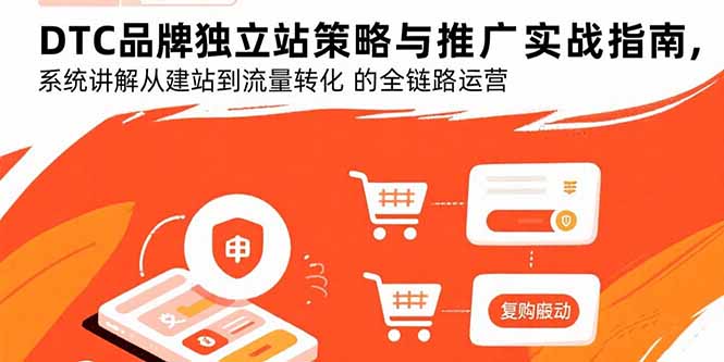 DTC品牌独立站策略与推广实战指南，系统讲解从建站到流量转化的全链路运营-zhangyuwc