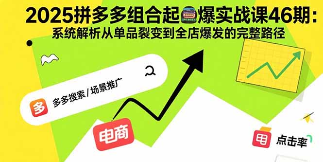 2025拼多多组合起爆实战课46期：系统解析从单品裂变到全店爆发的完整路径-zhangyuwc