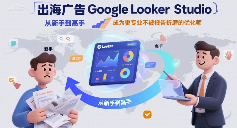 出海广告Google Looker Studio从新手到高手，成为更专业不被报告折磨的优化师-zhangyuwc