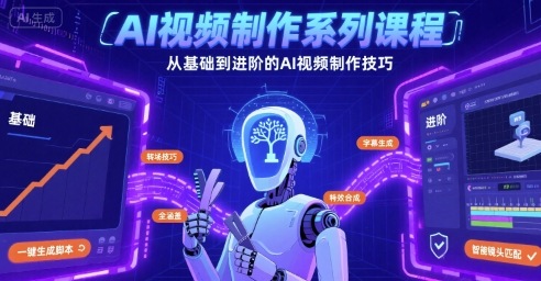 AI视频制作系列课程，从基础到进阶的AI视频制作技巧全涵盖-zhangyuwc