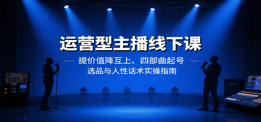 运营型主播线下课：提价值降互上、四部曲起号、选品与人性话术实操指南-zhangyuwc