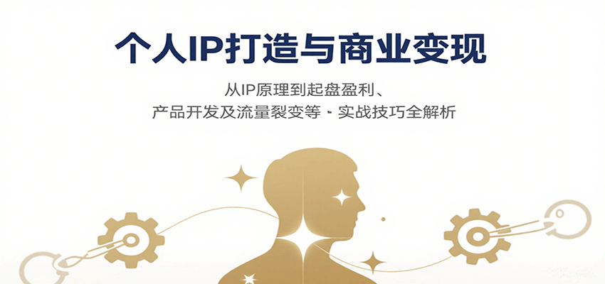 个人IP打造与商业变现，从IP原理到起盘盈利、产品开发及流量裂变等实战技巧全解析-zhangyuwc