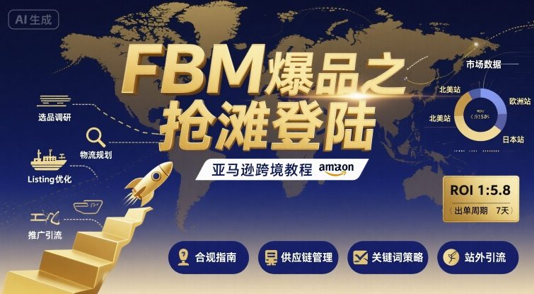 FBM爆品之抢滩登陆-亚马逊跨境教程-zhangyuwc