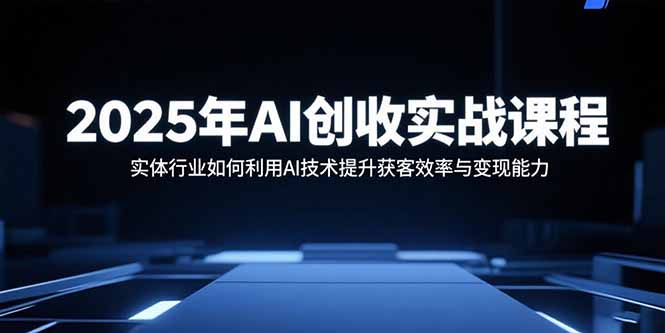 2025年AI创收实战课程：实体行业如何利用AI技术提升获客效率与变现能力-zhangyuwc