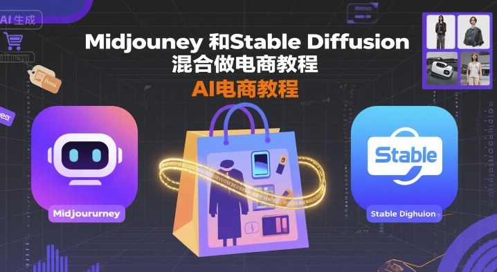 Midjourney和Stable Diffusion混合做电商教程-ai电商教程-zhangyuwc