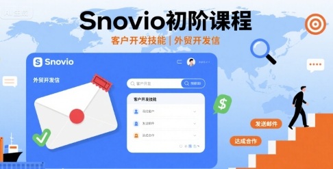 Snovio初阶课程，客户开发技能，外贸开发信-zhangyuwc