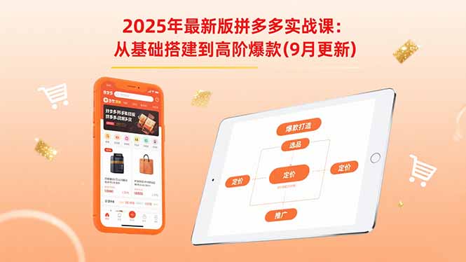 2025年最新版拼多多实战课：从基础搭建到高阶爆款(9月更新-zhangyuwc